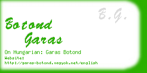 botond garas business card